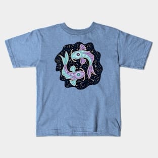 Cosmic Pisces Kids T-Shirt